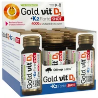Witaminy i minerały - Olimp Gold-Vit D3 + K2 Forte Shot, szklana ampułka, smak malinowy, 9 x 25 ml - miniaturka - grafika 1