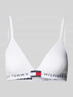 Biustonosze - Biustonosz trójkątny z elastycznym paskiem z logo model ‘TH HERITAGE’ - miniaturka - grafika 1