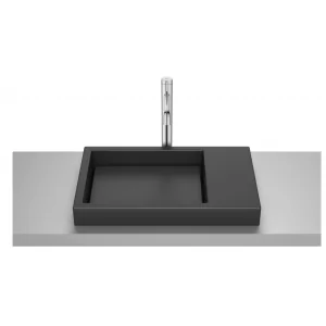 ROCA A32727508B HORIZON Umywalka blatowa SKYLINE 60x38 cm CZARNY MAT - Umywalki - miniaturka - grafika 1