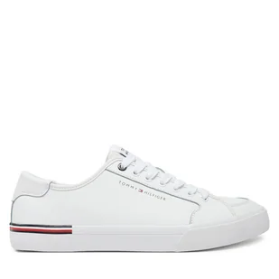 Tenisówki Tommy Hilfiger Core Corporate Vulc Leather FM0FM05399 Biały - Trampki męskie - miniaturka - grafika 1