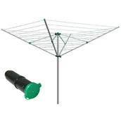 Suszarki na ubrania - Zielona Obrotowa Suszarka Ogrodowa G9-Z24 - miniaturka - grafika 1