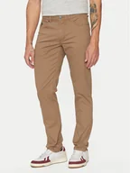 Spodnie męskie - U.S. Polo Assn. Spodnie materiałowe MUP3385 Beżowy Slim Fit - miniaturka - grafika 1