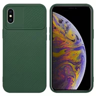 Etui i futerały do telefonów - Pokrowiec Do Apple iPhone XS MAX Etui w Bonbon Zieleń Obudowa Case Cover Ochrona kamery Cadorabo - miniaturka - grafika 1