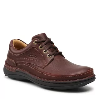 Półbuty damskie - Clarks Półbuty Nature Three 203390057 Mahogany Leather - grafika 1