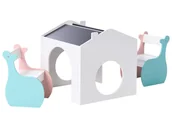 Zestawy mebli dla dzieci - Stół z krzesłami dla dzieci WOOLI Kolorowy - miniaturka - grafika 1