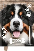 Szkolne artykuły papiernicze - Pamiętnik 80k 14x18cm Doggy Pies - miniaturka - grafika 1
