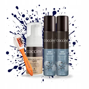 Renowator do Granatowych Butów x2 Cleaner ze Szczoteczką Coccine Zestaw 4w1 - Środki do obuwia i ubrań Renowator do Granatowych Butów x2 Cleaner ze Szczoteczką Coccine Zestaw 4w1 - Środki do obuwia i ubrań - miniaturka - grafika 1