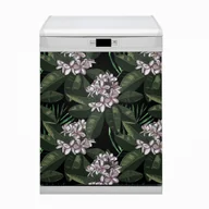 Dekoracje domu - Bluedecor Maskownica zmywarki Egzotyczne kwiaty 60x80 - miniaturka - grafika 1