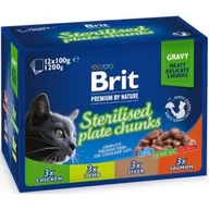 Mokra karma dla kotów - Brit cat kapsa 12x100g STERILISED - miniaturka - grafika 1