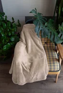 Koce - Koc narzuta z mikrofibry 150x200 Siglo beżowy ciemny Faro - miniaturka - grafika 1