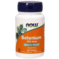 Witaminy i minerały dla sportowców - NOW Selenium 100mcg 100tabs - miniaturka - grafika 1