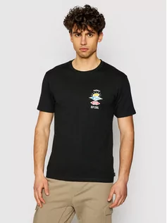Koszulki i topy damskie - Rip Curl T-Shirt Search Essential CTESV9 Czarny Standard Fit - grafika 1