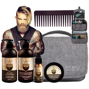 By My Beard zestaw do pielęgnacji brody wąsów + kosmetyczka - Kosmetyki i akcesoria do pielęgnacji brody - miniaturka - grafika 1
