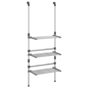 Lumarko Wisząca suszarka na pranie, 3-poziomowa, aluminium - Suszarki na ubrania - miniaturka - grafika 3