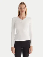 Bluzki damskie - Ysabel Mora Bluzka 70009 Biały Slim Fit - miniaturka - grafika 1