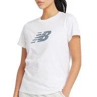 Koszulki sportowe damskie - Koszulka damska New Balance WT43582WT - biała - miniaturka - grafika 1