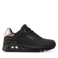 Sneakersy damskie - Sneakersy Skechers Golden Air 177094/BBK Czarny - miniaturka - grafika 1