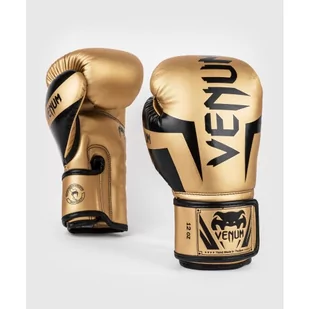 Venum Rękawice Bokserskie Elite Gold/Black - Rękawice bokserskie - miniaturka - grafika 1