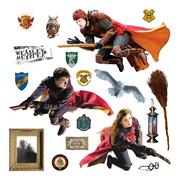 Naklejki na ścianę - Dekoracja samoprzylepna Harry Potter Quidditch, 30 x 30 cm - miniaturka - grafika 1