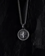 Wisiorki - Srebrny wisiorek COMPASS. POLAR STAR - miniaturka - grafika 1