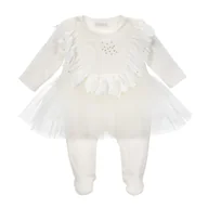 Pajacyki dla niemowląt - BGL-64239I Pajac ecru Gloria 56 - miniaturka - grafika 1