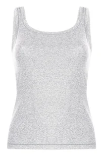 Hunkemöller Singlet Tank Top Bawełna Szary - Biustonosze - miniaturka - grafika 1