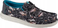 Trampki męskie - HEY DUDE Hey Dude Wally H2O Tropical 40702-0HI Czarne 46 - miniaturka - grafika 1