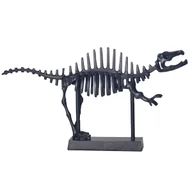 Figurki dekoracyjne - Figurka Dekoracyjna T-Rex Aluminium Czarna Statua Dinozaura 62 cm - miniaturka - grafika 1