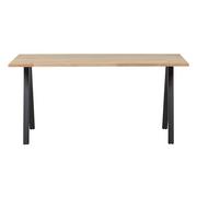 Stoły - Stół z blatem z drewna dębowego WOOOD Tablo Square, 160x90 cm - miniaturka - grafika 1