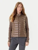 Kamizelki damskie - Tommy Hilfiger Bezrękawnik WW0WW45499 Brązowy Regular Fit - miniaturka - grafika 1