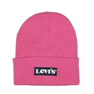 Czapki damskie - Levi's Czapka dziecięca LAN Serif Beanie Beanie, Shocking Pink, jeden rozmiar - miniaturka - grafika 1