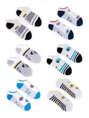 Skarpetki dla dzieci - Skarpety stopki chłopięce 6PAK 17-19 - miniaturka - grafika 1