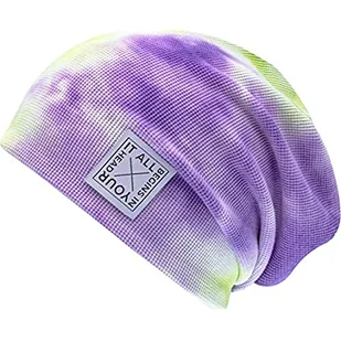CHILLOUTS Damska czapka Ubud Hat Longbeanie, fioletowa/zielona, ONE - Czapki damskie - miniaturka - grafika 1