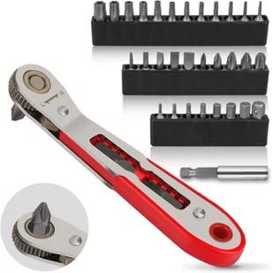 Klucz Grzechotkowy Wkrętak 34-Części Magnetyczny - Klucze i nasadki - miniaturka - grafika 1