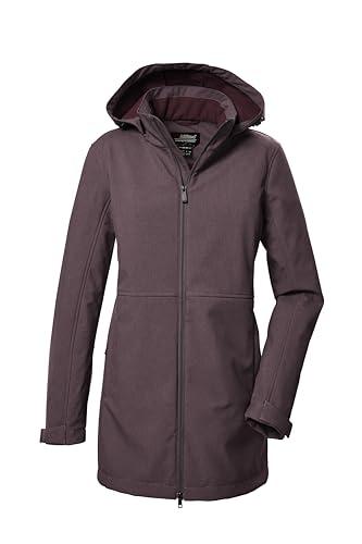 killtec Damska kurtka softshellowa Parka/Softshell z odpinanym kapturem KOW 95 WMN SFTSHLL PRK, malve, 40, 41803-000