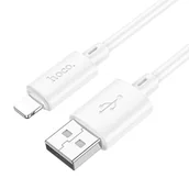 Kable USB - HOCO kabel USB do iPhone Lightning 8-pin 2,4A Gratifed X88 biały - miniaturka - grafika 1