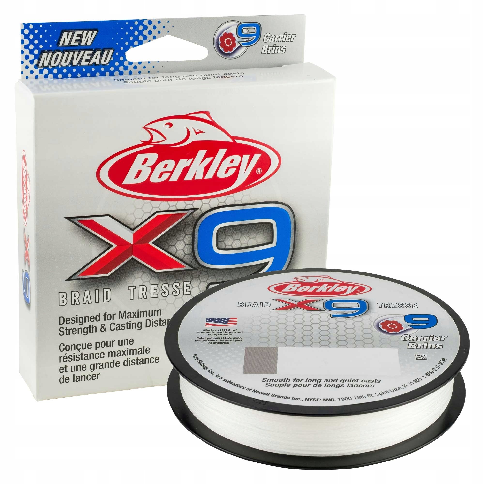 Berkley Plecionka X9 Braid 0,14mm/150m Crystal