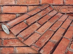 Okleina Samoprzylepna Meblowa Cegła Pruska Na Meble Drzwi Regał 90x210 - Tapety Okleina Samoprzylepna Meblowa Cegła Pruska Na Meble Drzwi Regał 90x210 - Tapety - miniaturka - grafika 1