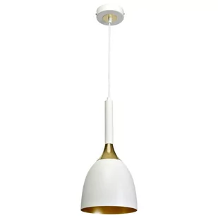 Milagro Lampa wisząca CLARK WHITE/GOLD 1xE27 MLP6219 - Lampy sufitowe - miniaturka - grafika 1