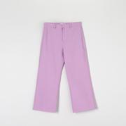 Spodnie damskie - Sinsay - Jeansy cropped high waist - Fioletowy - miniaturka - grafika 1