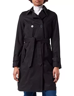 s.Oliver Women's 120.12.202.16.151.210988 Płaszcz z długim rękawem, regularny F, czarny, 34 - Płaszcze damskie - miniaturka - grafika 1