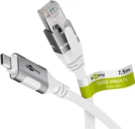 Kable miedziane - Goobay 74179 Kabel sieciowy USB 3.1 typu C Gigabit Ethernet 7,5 m - miniaturka - grafika 1