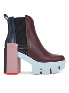 United Nude Botki Grip Chelsea Mid IV 1095992516 Bordowy - Botki damskie - miniaturka - grafika 1