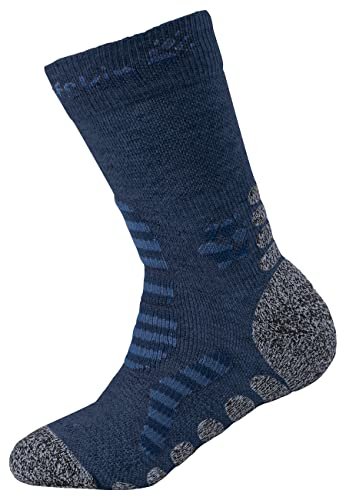 Jack Wolfskin Unisex dziecięce skarpety trekkingowe w paski, klasyczne skarpety dziecięce