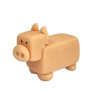 Cukrowa figurka na tort świnka jak z Minecraft - Dodatki do ciast w proszku - miniaturka - grafika 1