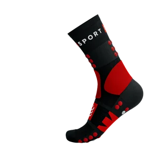 COMPRESSPORT Skarpetki trekkingowe HIKING SOCKS black/red/white - Skarpetki sportowe męskie - miniaturka - grafika 10