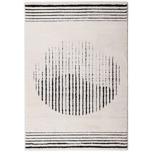 Dywan wewnętrzny MULTIDECOR Elio Linie 508384 120 x 170 cm Kremowo-czarny - Dywany - miniaturka - grafika 1
