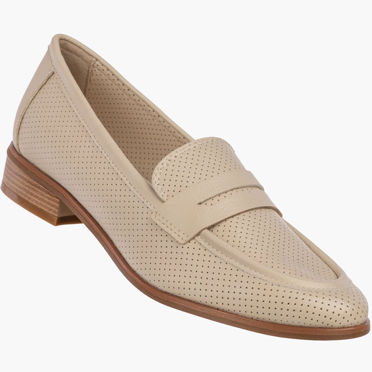 Mokasyny Damskie Ekoskóra Półbuty Eleganckie Buty Casual Beżowe Potocki 40