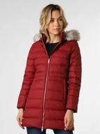 Płaszcze damskie - Tommy Hilfiger Płaszcz puchowy damski Kobiety czerwony jednolity, S - miniaturka - grafika 1