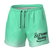 Spodnie sportowe męskie - Extreme Hobby Szorty Kąpielowe Badge Miętowe - miniaturka - grafika 1